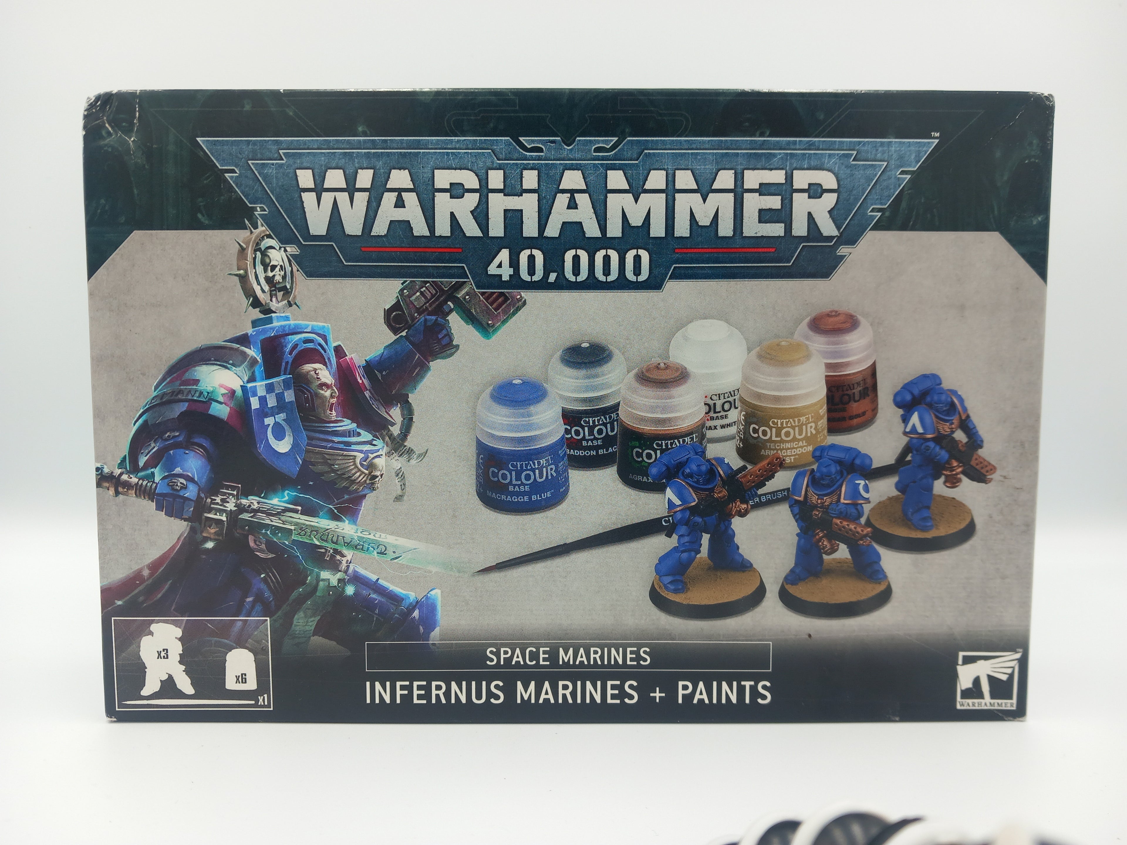 Space Marines Infernus Marines Paint Set Warhammer 40K